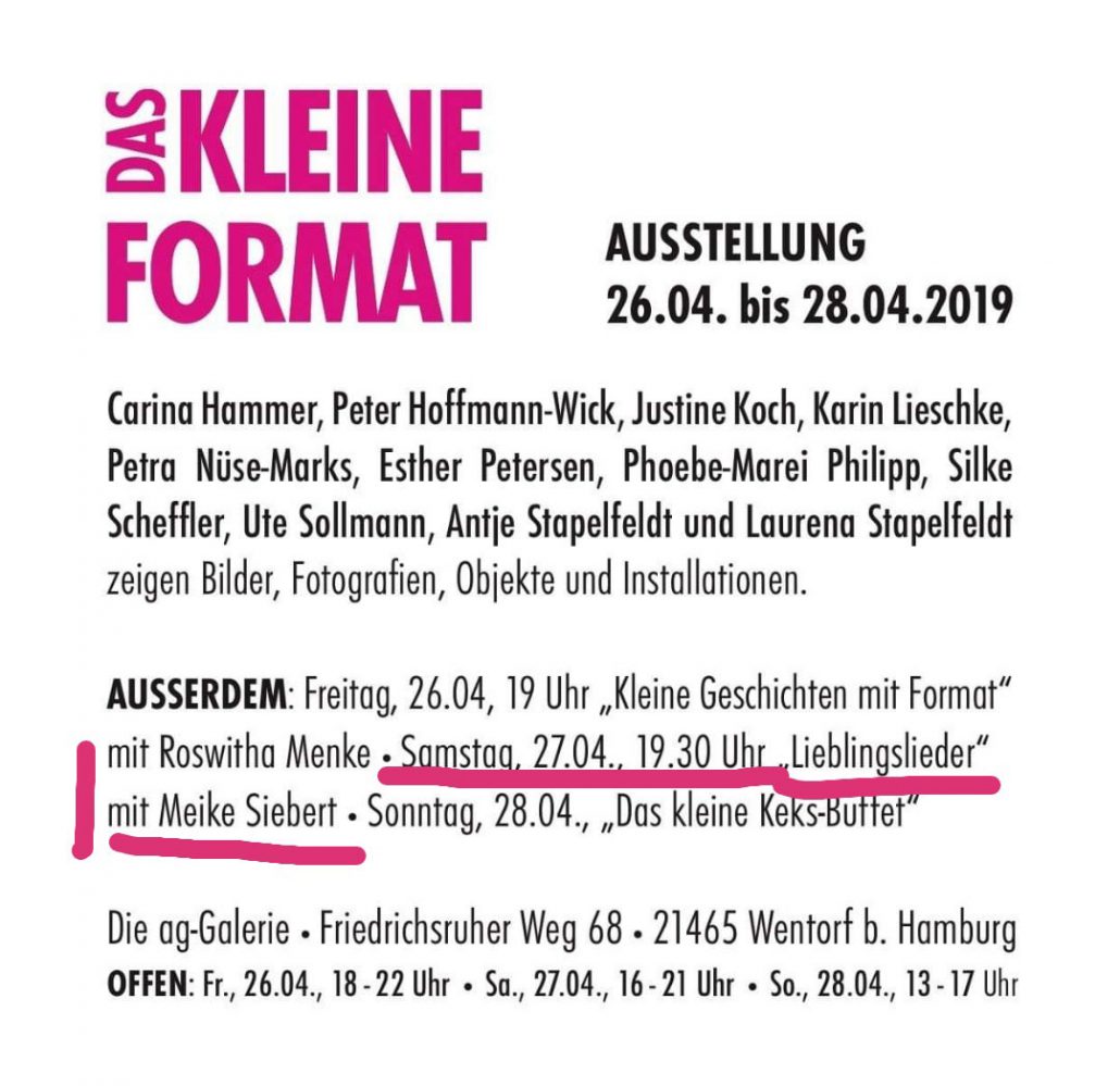 Gesang Meike Siebert, ag-galerie
